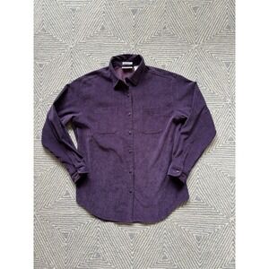 Women's Bill Blass Jeans Stretch Long Sleeve Button Shirt - Poly/Spandex - MED